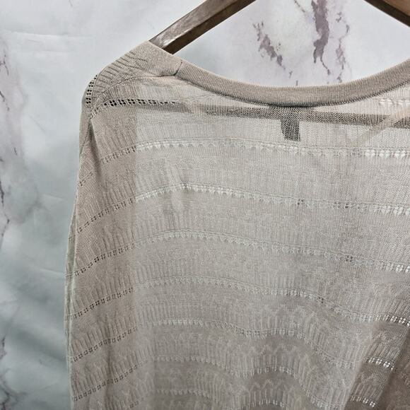 Torrid Cardigan Womens 1 2 1X 2X Brown Tan Sweater Vest Open Front Wrap Cover Up - Picture 6 of 13